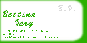 bettina vary business card